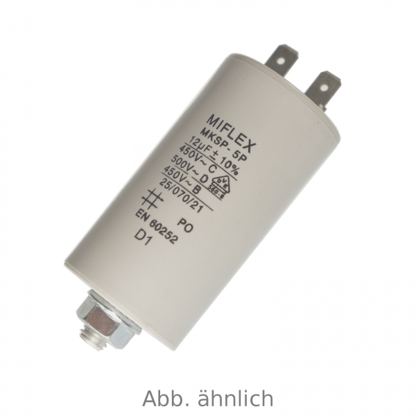 Motorkondensator MIFLEX 10µF; 450V; 10%;Stecker